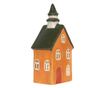 Multicolor Ceramic Christmas House Candle 10x7x21 cm thumbnail 4