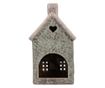Christmas House Candle, Ceramic, Green and Brown, 8x7x14 cm thumbnail 2