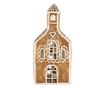 Candela Christmas House white brown ceramic 8x7x17 cm thumbnail 1