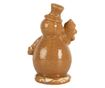 White and Brown Ceramic Snowman Figurine 11x8x16 cm thumbnail 3