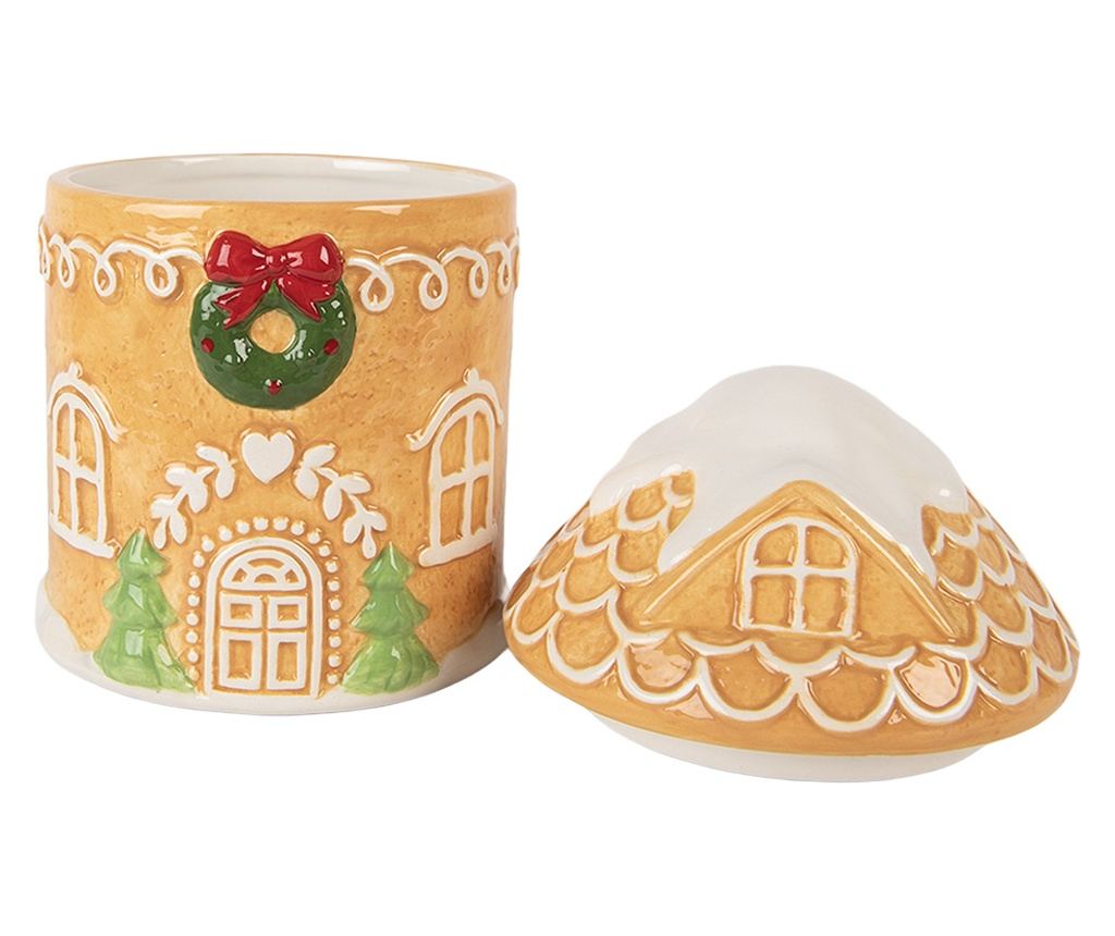 Multicolor Ceramic Christmas Jar Ø 13x17 cm - 3