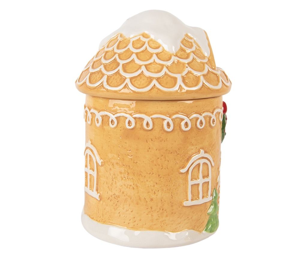 Multicolor Ceramic Christmas Jar Ø 13x17 cm - 4