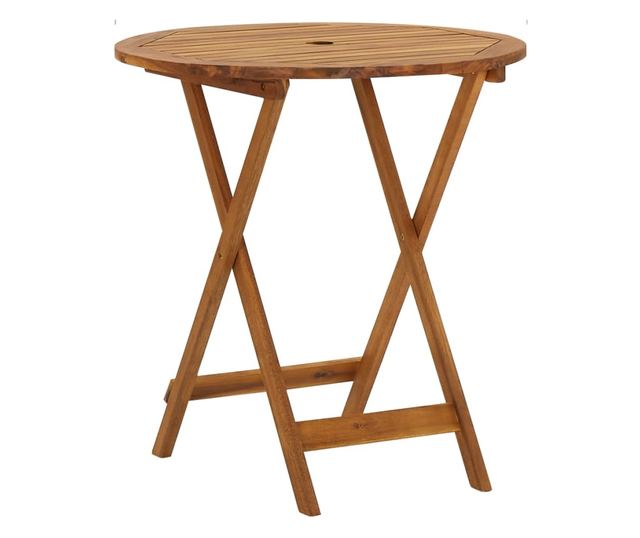 Set namještaja za vrt, sklopiv, 3 dijela, masivno drvo akacije