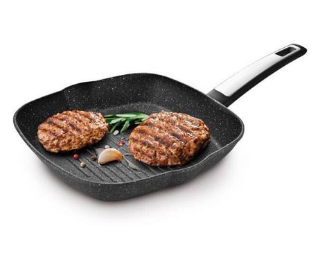Antracit grill tava 26x26 cm
