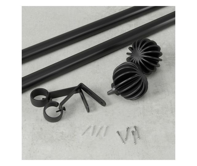 Crna karniša za zavjese