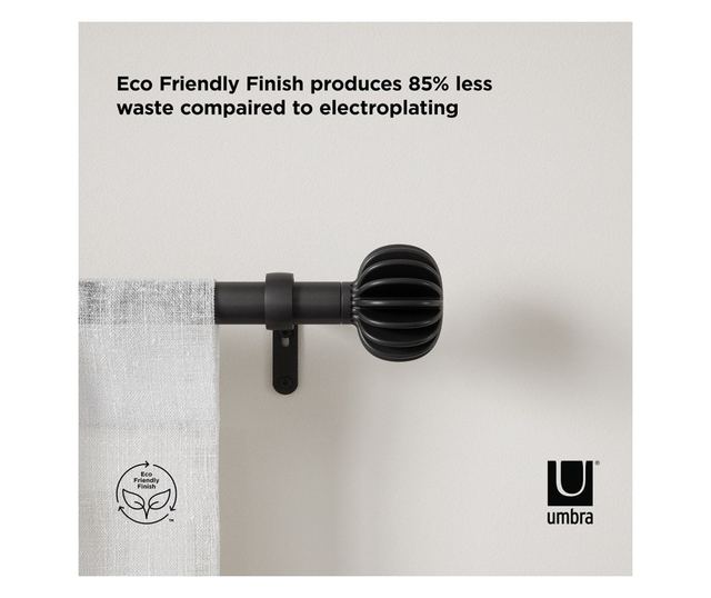 Crna karniša za zavjese