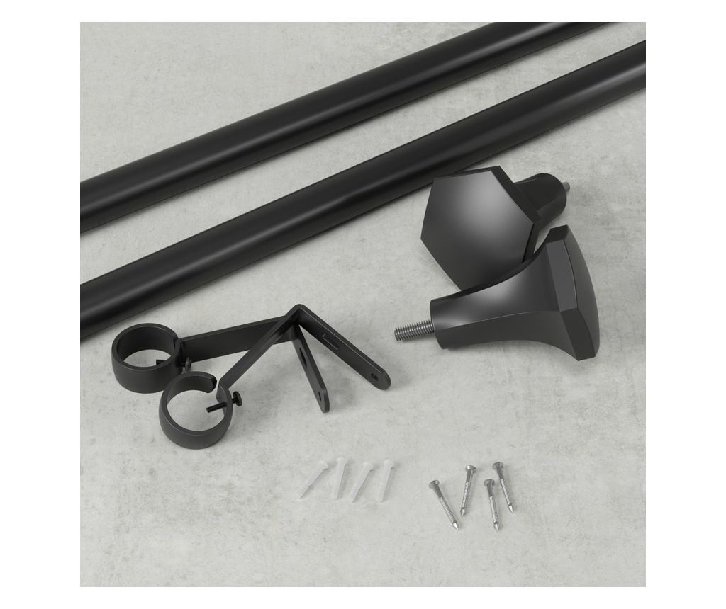 Crna karniša za zavjese - 3