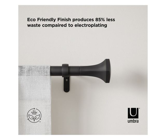 Crna karniša za zavjese