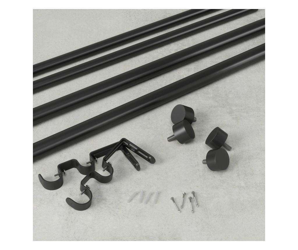 Crna karniša za zavjese - 2