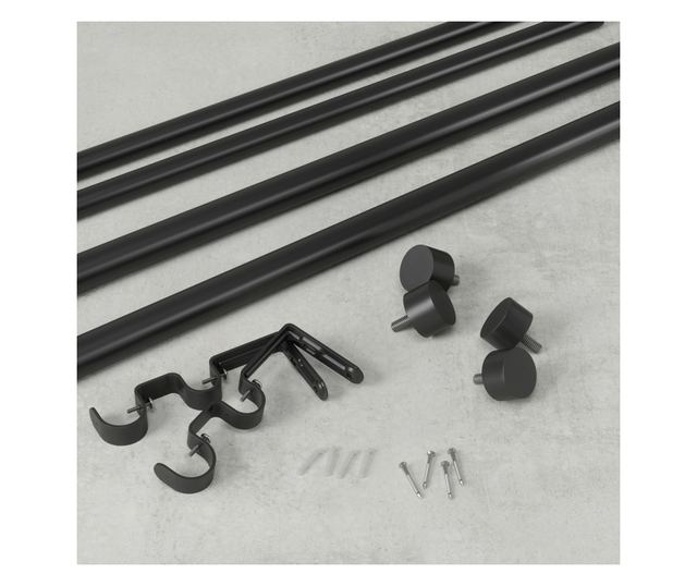 Crna karniša za zavjese