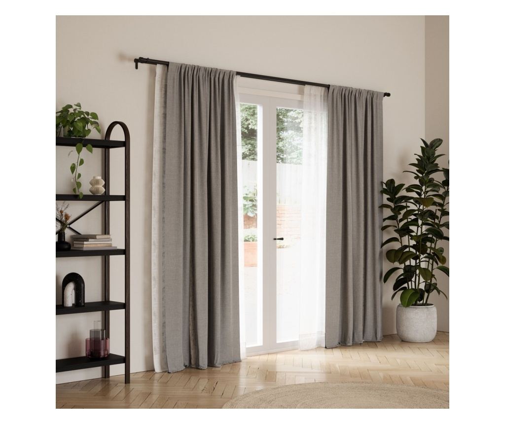 Crna karniša za zavjese - 5