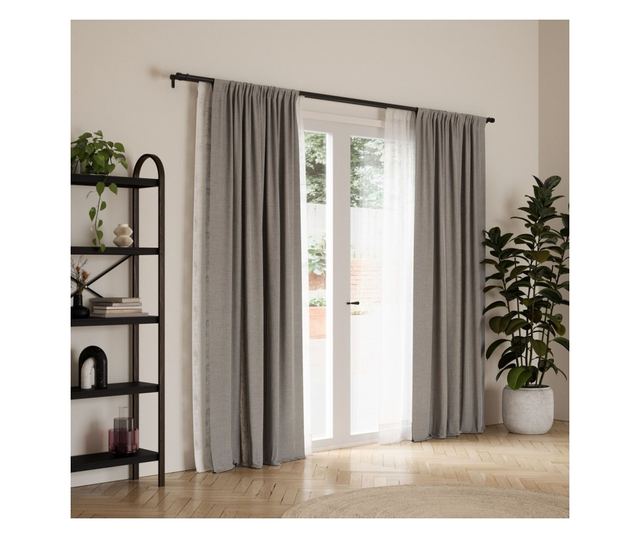 Crna karniša za zavjese