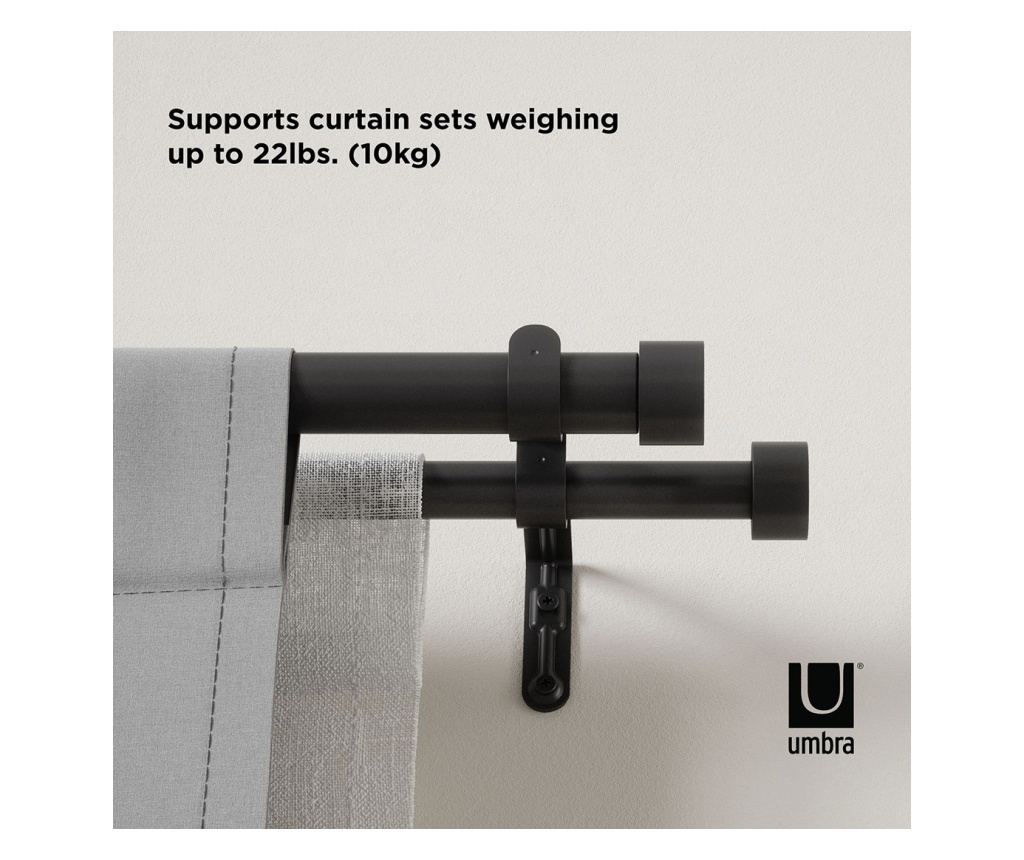 Crna karniša za zavjese - 8