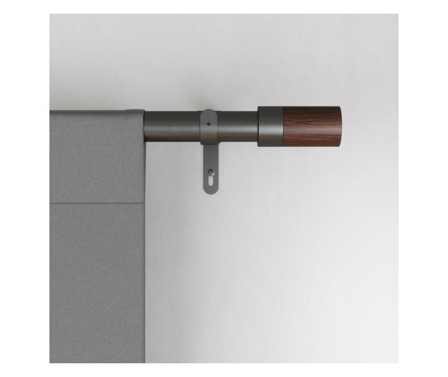 Karniša za zavjese grafitne boje