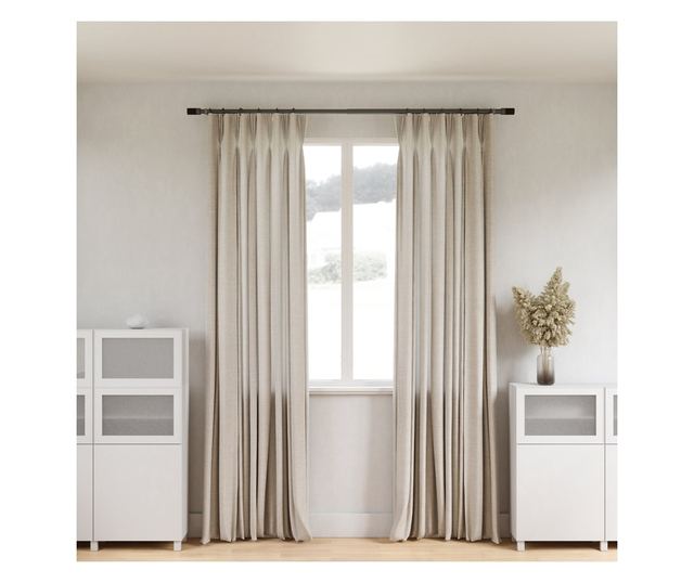 Karniša za zavjese grafitne boje