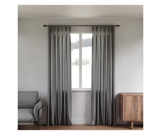 Karniša za zavjese grafitne boje