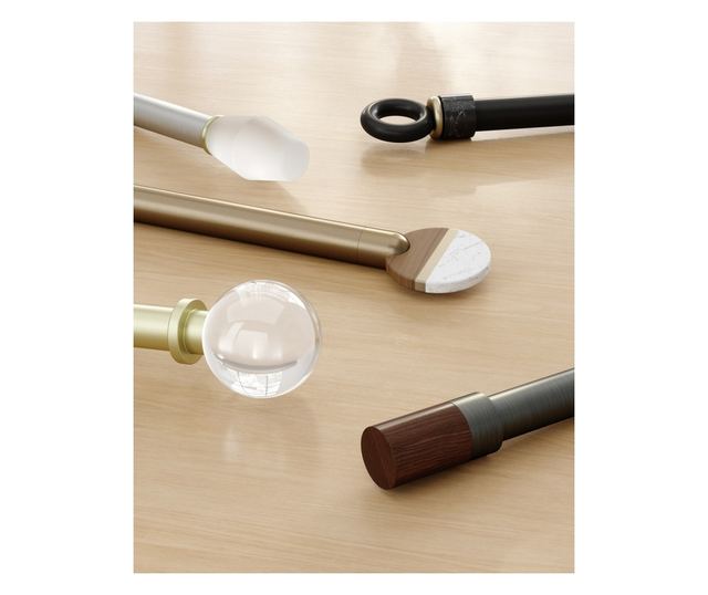 Karniša za zavjese grafitne boje