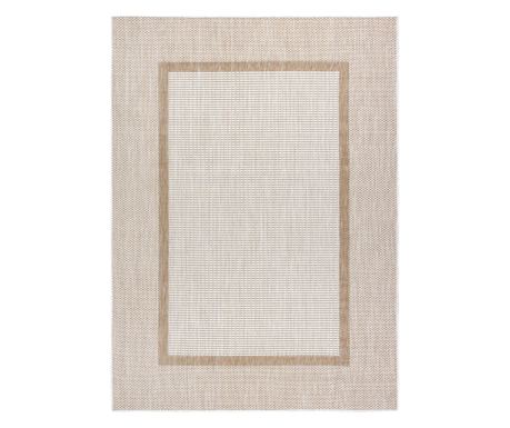Krem tepih s okvirom 80x150