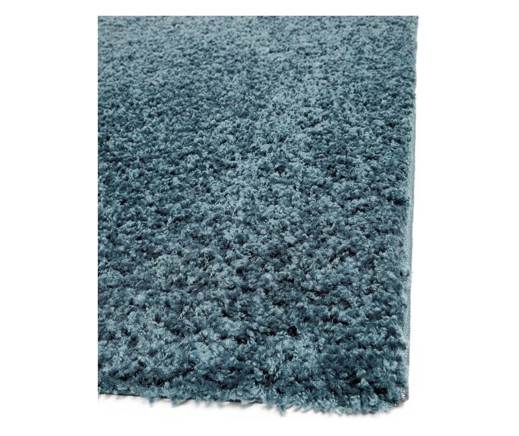 Plavi čupavi tepih 160x230 cm - 4