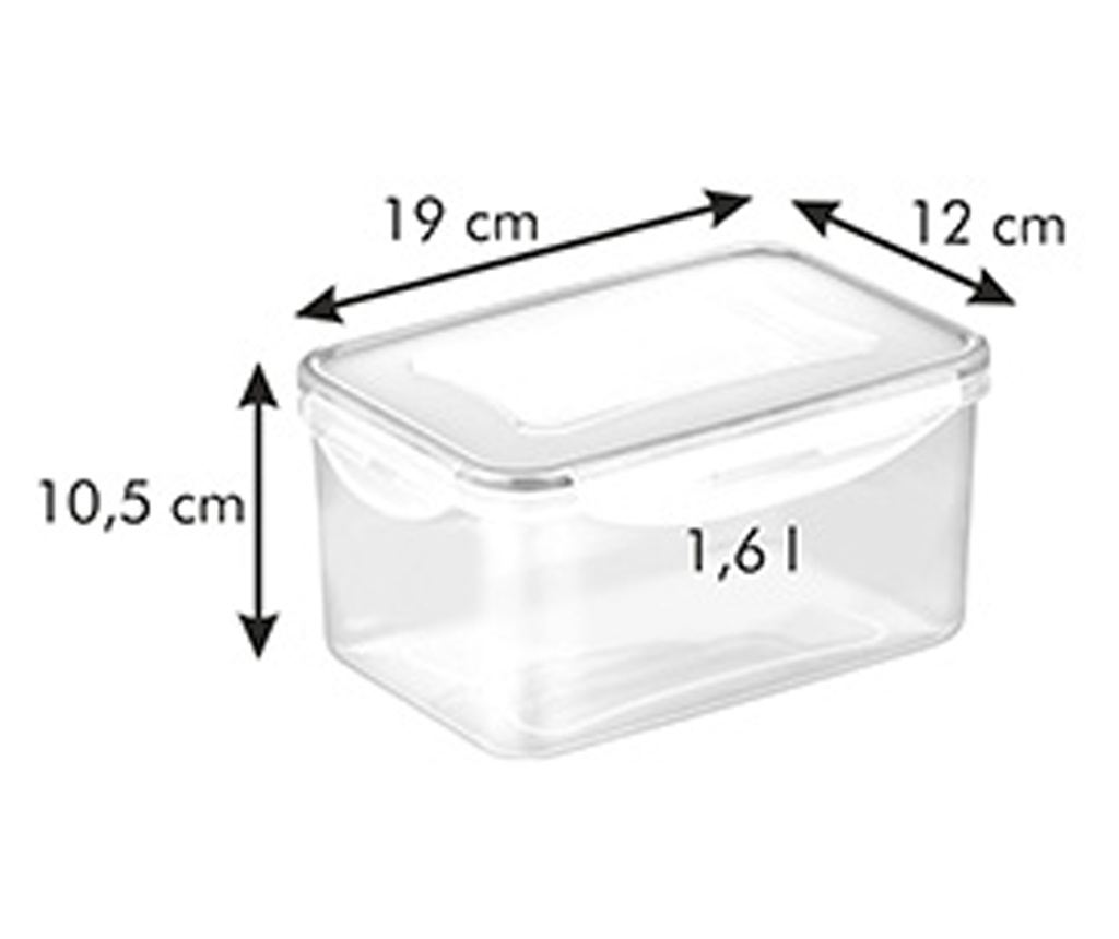 Recipient transparent pentru alimente, 1.6 L - Vivre