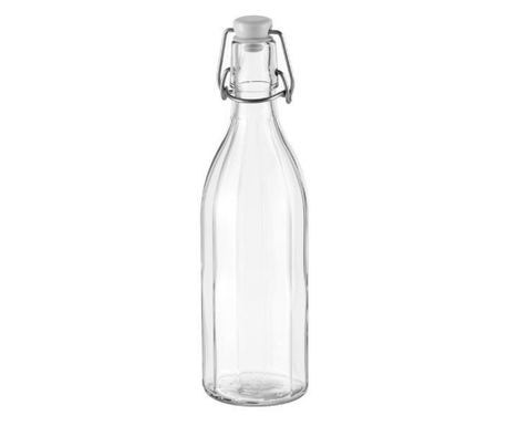 Prozirna staklena boca s čepom, 500 ml