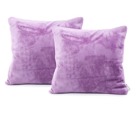 Set od 2 ljubičaste jastučnice 45x45