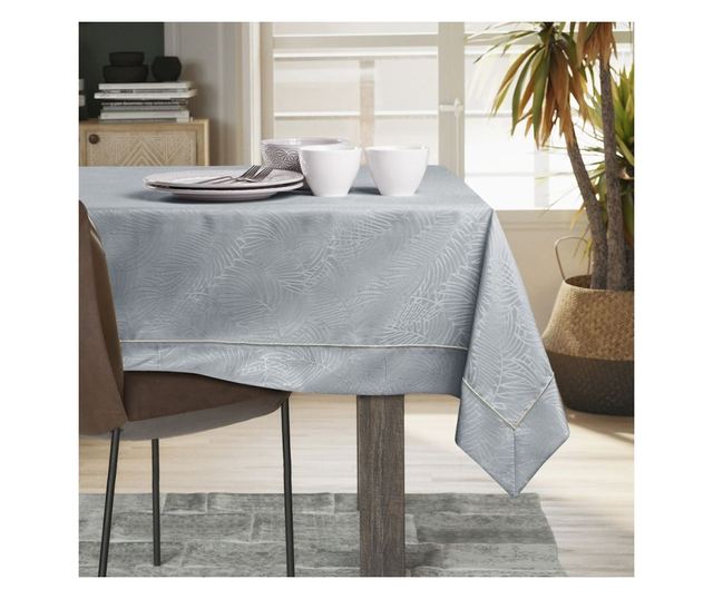 Сива покривка за маса 140x450 см