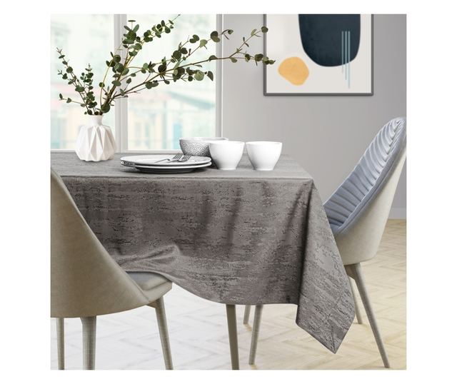 Сива покривка за маса 140x350 см