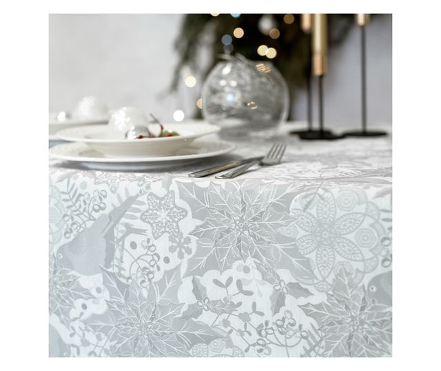 Сива покривка за маса 170x170 см