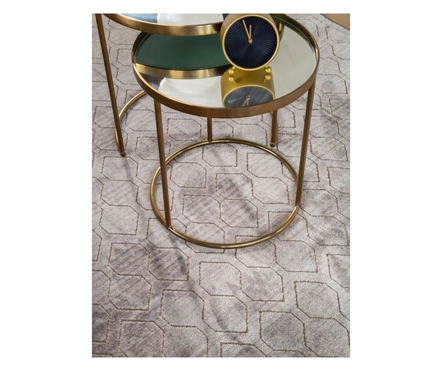 Сив килим 100x150 см