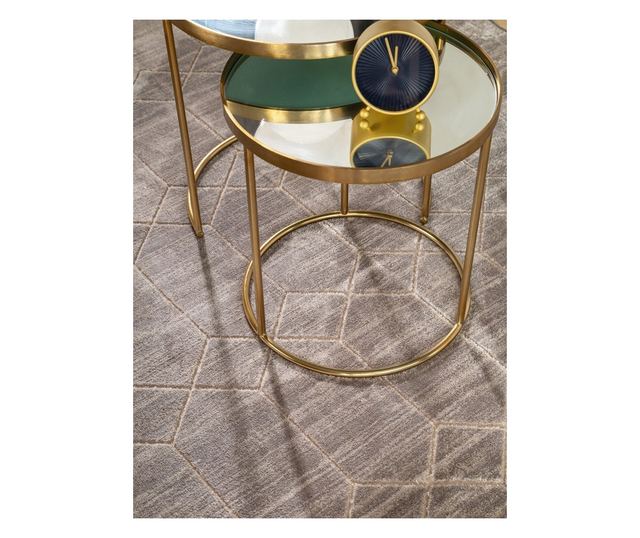 Сив килим 66x110 см