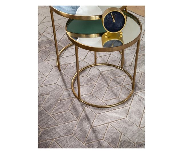 Сив килим 100x150 см