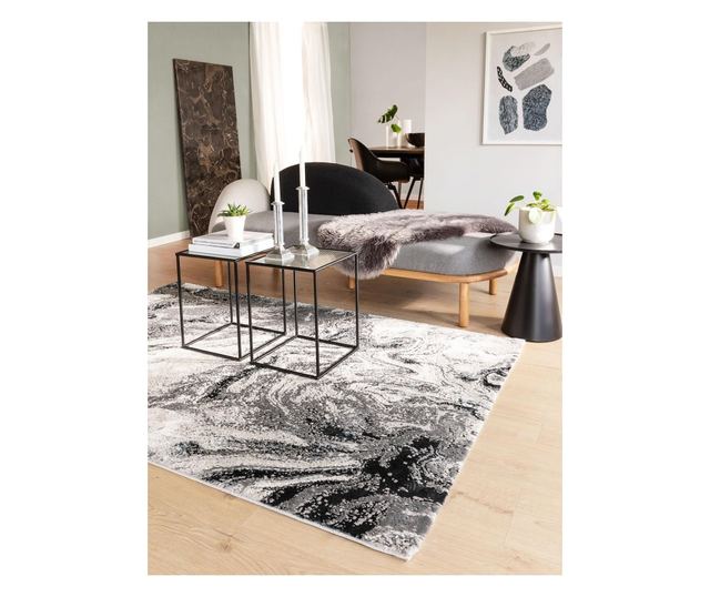 Сив килим 80x150 см