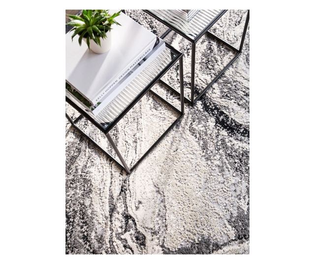 Сив килим 80x150 см