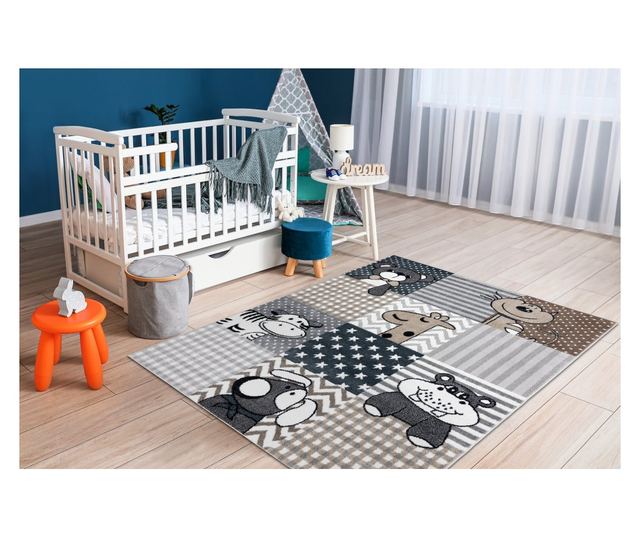 Сив килим 280x370