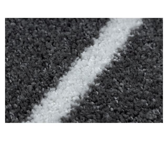 Сив Геометричен Минималистичен Килим 280x370