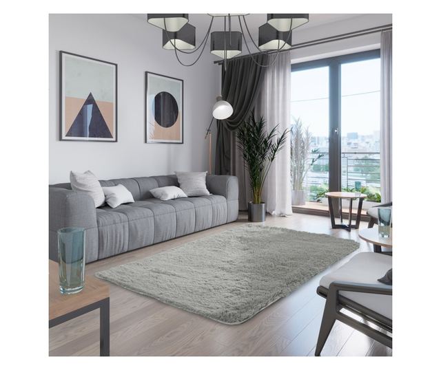 Модерен сив килим 120x170