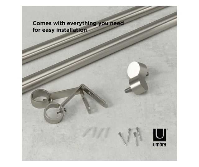 Srebrna karniša za zavjese