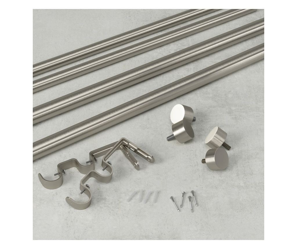 Srebrna karniša za zavjese - 2