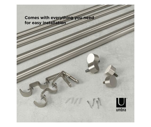 Srebrna karniša za zavjese