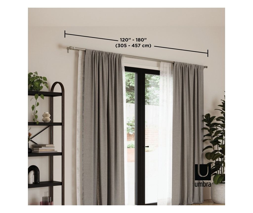 Srebrna karniša za zavjese - 6