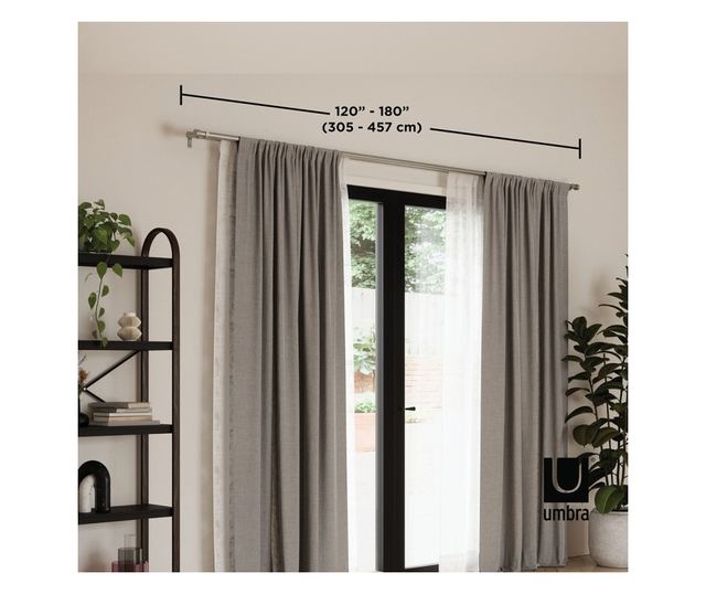 Srebrna karniša za zavjese