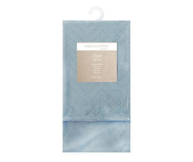 Temno moder žametni prt, 40x140