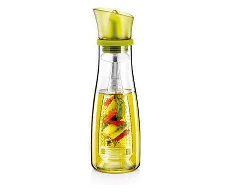 Žuti dozator za ulje i ocat, 250 ml, s cjediljkom