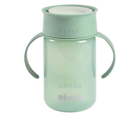 Cana de invatare Beaba 340 ml Sage Green