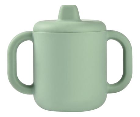 Cana de antrenament silicon Beaba Sage Green