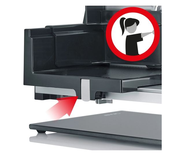 Електрическа машина за рязане на храна, Graef, TWIN, 0-20 мм, сребриста