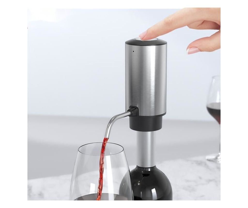 Decantor cu aerator electric, AB Luxury Concept®, pentru vin cu baza suport inclusa, usor de utilizat si depozitat, design elega - 2