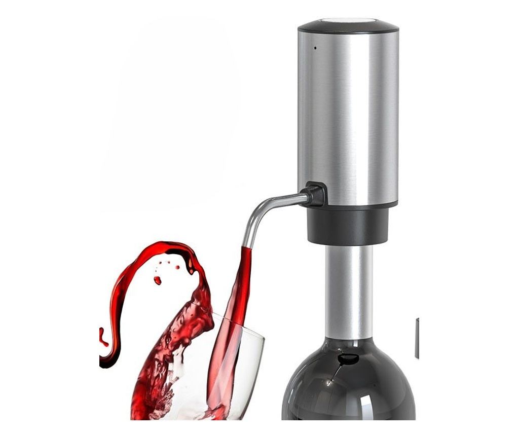 Decantor cu aerator electric, AB Luxury Concept®, pentru vin cu baza suport inclusa, usor de utilizat si depozitat, design elega - 8