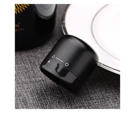 Dop pentru etansare a sticlelor de vin si sampanie, AB Luxury Concept®, cu sistem de blocare, reutilizabil, cu garnitura ermetic
